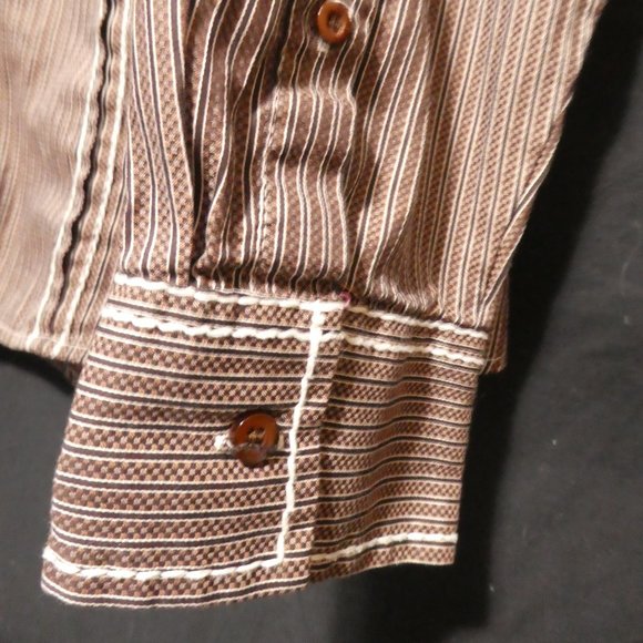 SMASH | 2 XL | Western Striped Button Down Casual Shirt | 100% Cotton | NWOT - Picture 12 of 16